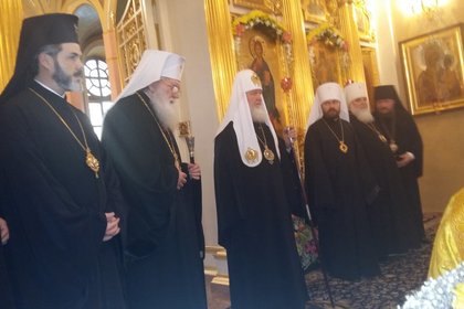 Съборна света литургия на българския и руския патриарси